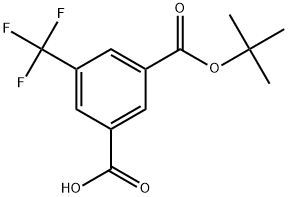 1-(1,1-Dimethylethyl) 5-(trifluoromethyl)-1,3-benzenedicarboxylate Struktur