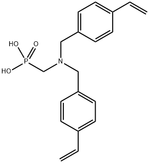 bis[(4-ethenylphenyl)methyl]amino]methyl] phosphonic acid Struktur