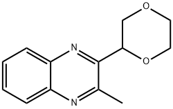 2-(1,4-Dioxan-2-yl)-3-methylquinoxaline Struktur