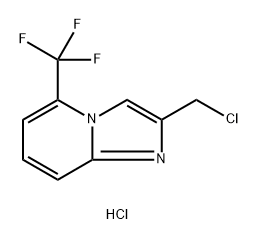 2-(chloromethyl)-5-(trifluoromethyl)imidazo[1,2-a]pyridine hydrochloride 结构式