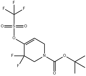 3,3-二氟-4-(((三氟甲基)磺酰基)氧基)-3,6-二氢吡啶-1(2H)-羧酸叔丁酯,2654822-42-9,结构式