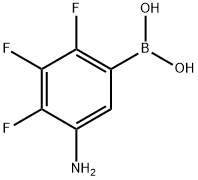 (5-氨基-2,3,4-三氟苯基)硼酸, 2657618-00-1, 结构式