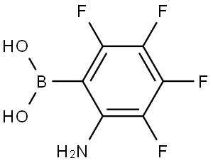 (2-氨基-3,4,5,6-四氟苯基)硼酸, 2657618-04-5, 结构式