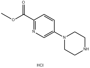 methyl 5-(piperazin-1-yl)picolinate hydrochloride Struktur