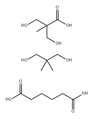 Hexanedioic acid, polymer with 2,2-dimethyl-1,3-propanediol and 3-hydroxy-2-(hydroxymethyl)-2-methylpropanoic acid,26588-99-8,结构式