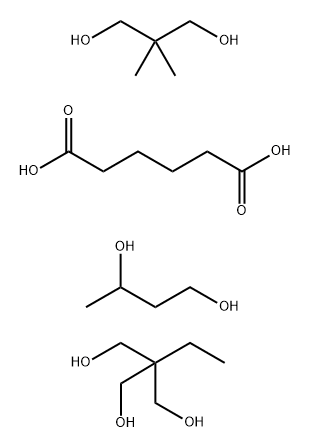 Adipic acid, polyester with 1,3-butanediol, 2,2-dimethyl-1,3-propanediol and 2-ethyl-2-(hydroxymethyl)-1,3-propanediol Structure