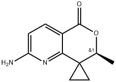(S)-2'-Amino-7'-methyl-5'H,7'H-spiro[cyclopropane-1,8'-pyrano[4,3-b]pyridin]-5'-one Struktur