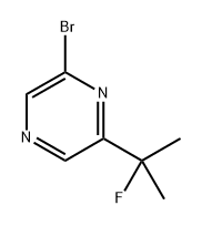 2-Bromo-6-(2-fluoropropan-2-yl)pyrazine Structure