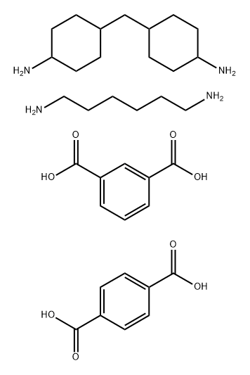 1,3-Benzenedicarboxylic acid polymer with 1,4-benzenedicarboxylic acid, 1,6-hexanediamine and 4,4'-methylenebis[cyclohexanamine] Structure