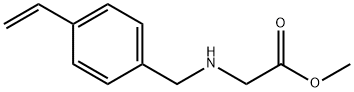 N-[(4-ethenylphenyl)methyl]-glycine,?methyl ester Struktur