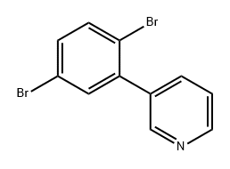 3-(2,5-二溴苯基)吡啶, 2677851-82-8, 结构式