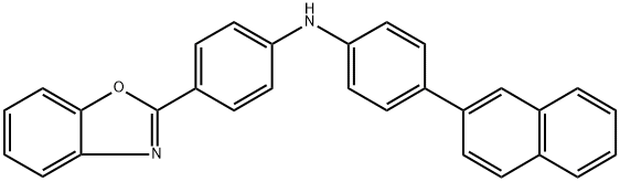 4-(2-苯并恶唑基)-N-[4-(2-萘基)苯基]苯胺,2678636-71-8,结构式
