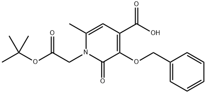 3-(benzyloxy)-1-(2-(tert-butoxy)-2-oxoethyl)-6-methyl-2-oxo-1,2-dihydropyridine-4-carboxylic acid Structure