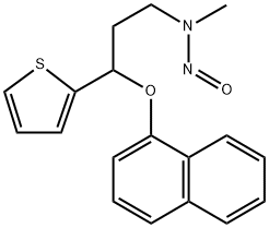 2-Thiophenepropanamine, N-methyl-γ-(1-naphthalenyloxy)-N-nitroso- Structure