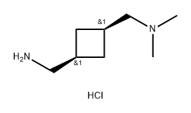 顺式- 1-(3-(氨甲基)环丁基)-N,N-二甲基甲胺盐酸盐, 2680534-05-6, 结构式