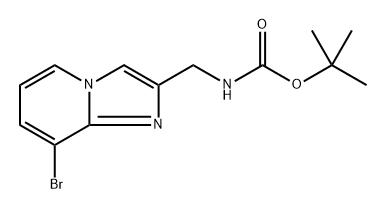 tert-Butyl ((8-bromoimidazo[1,2-a]pyridin-2-yl)methyl)carbamate Struktur