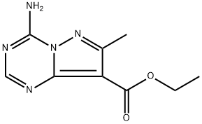 ethyl 4-amino-7-methylpyrazolo[1,5-a][1,3,5]triazine-8-carboxylate Struktur