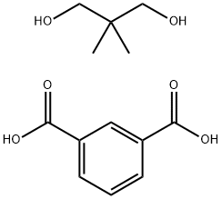 1,3-Benzenedicarboxylic acid, polymer with 2,2-dimethyl-1,3-propanediol Struktur