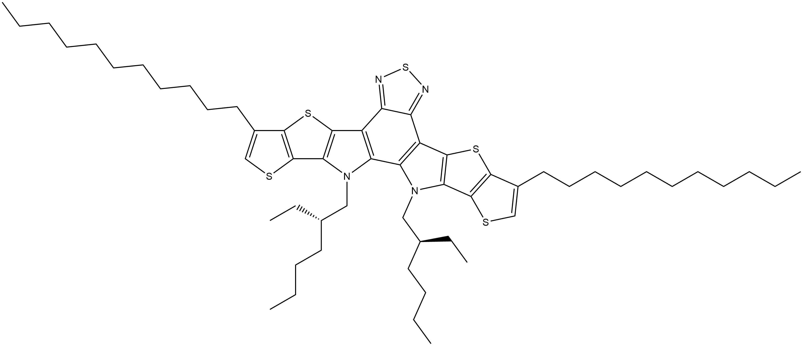 Dithieno[2'',3'':4',5']thieno[2',3':4,5]pyrrolo[3,2-e:2',3'-g][2,1,3]benzothiadiazole, 12,13-bis[(2S)-2-ethylhexyl]-12,13-dihydro-3,9-diundecyl-
