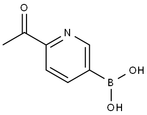Boronic acid, B-(6-acetyl-3-pyridinyl)- Struktur
