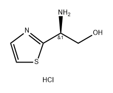 (S)-2-氨基-2-(噻唑-2-基)乙醇二盐酸盐 结构式