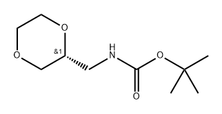 (R)-((1,4-二恶烷-2-基)甲基)氨基甲酸叔丁酯,2682097-66-9,结构式