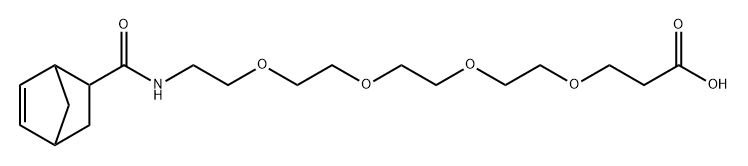 1-(双环[2.2.1]庚烷-5-烯-2-基)-1-氧代-5,8,11,14-氧杂-2-氮杂十七烷-17-酸,2682115-65-5,结构式