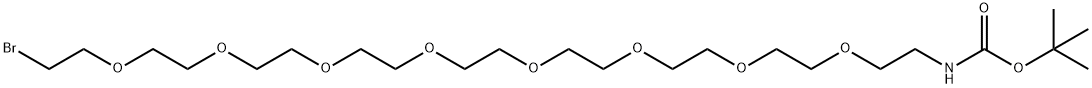 N-Boc-PEG8-bromide Structure
