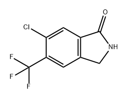6-Chloro-5-trifluoromethyl-2,3-dihydro-isoindol-1-one 化学構造式