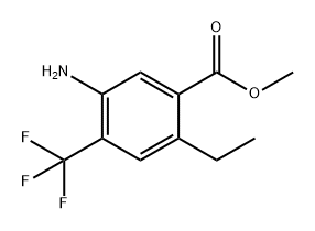 5-氨基-2-乙基-4-三氟甲基-苯甲酸甲酯, 2688734-93-0, 结构式