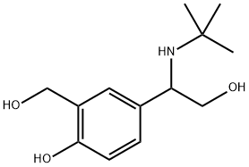 Benzeneethanol, β-[(1,1-dimethylethyl)amino]-4-hydroxy-3-(hydroxymethyl)- Structure