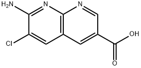 7-Amino-6-chloro-1,8-naphthyridine-3-carboxylic acid Structure