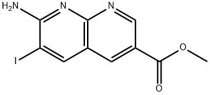 7-氨基-6-碘-1,8-萘啶-3-羧酸甲酯,2691878-86-9,结构式