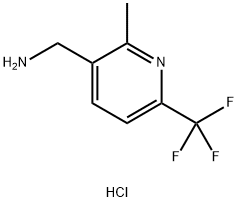 3-Pyridinemethanamine, 2-methyl-6-(trifluoromethyl)-, hydrochloride (1:1) Struktur