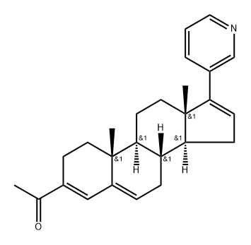 3-Deoxy-3-acetyl abiraterone-3-ene Struktur