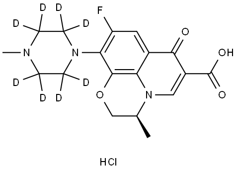 Levofloxacin-d8 (hydrochloride) Struktur