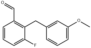 3-氟-2-(3-甲氧基苄基)苯甲醛, 2699792-36-2, 结构式