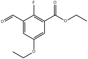 Ethyl 5-ethoxy-2-fluoro-3-formylbenzoate Structure