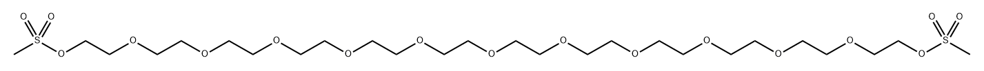 甲磺酸酯-十三聚乙二醇-甲磺酸酯, 2701516-10-9, 结构式