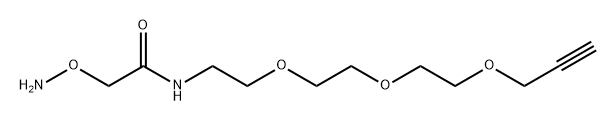 Aminooxy-amido-PEG3-propargyl Struktur
