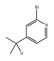 2-bromo-4-(propan-2-yl-2-d)pyridine Struktur