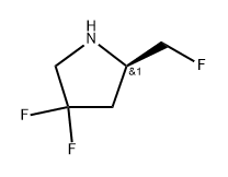 (R)-4,4-difluoro-2-(fluoromethyl)pyrrolidine Structure