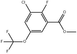Methyl 3-chloro-2-fluoro-5-(trifluoromethoxy)benzoate 结构式