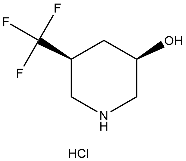 (3R,5S)-5-(三氟甲基)哌啶-3-醇盐酸盐,2703745-82-6,结构式
