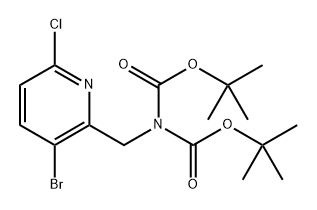 ((3-溴-6-氯吡啶-2-基)甲基)亚胺二羧酸二叔丁酯, 2703752-57-0, 结构式