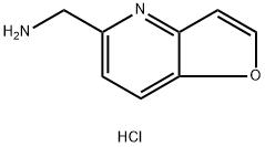 Furo[3,2-b]pyridine-5-methanamine, hydrochloride (1:2) Structure