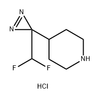 4-(3-(二氟甲基)-3H-二氮杂-3-基)哌啶盐酸盐, 2703778-73-6, 结构式