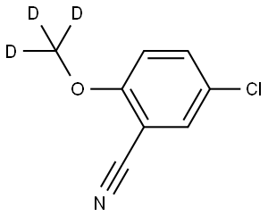 5-chloro-2-(methoxy-d3)benzonitrile Structure