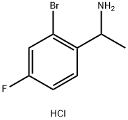 1-(2-溴-4-氟苯基)乙胺盐酸盐, 2705377-22-4, 结构式