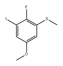 (2-Fluoro-3-iodo-5-methoxyphenyl)(methyl)sulfane Structure